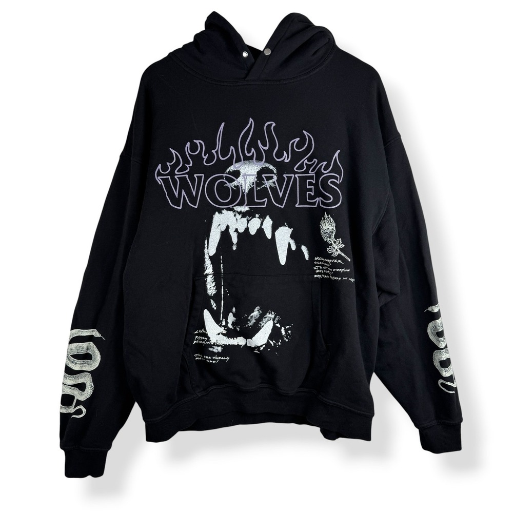 Civil Regime Darc Sport Wolves Hoodie Mens Size XL Streetwear Bodybuilding Edgy
